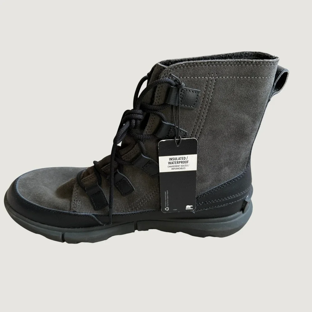 Sorel Explorer II Carnival Felt Mens Size 9.5 Waterproof Insulated Boots Grey